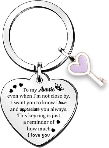 Keychain Rings Mom Grandma Auntie Mother's Day Keyring Women Birthday Granny Nanny Nana Godmother Appreciate Keepsakes in Saudi Arabia