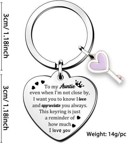 Keychain Rings Mom Grandma Auntie Mother's Day Keyring Women Birthday Granny Nanny Nana Godmother Appreciate Keepsakes in Saudi Arabia