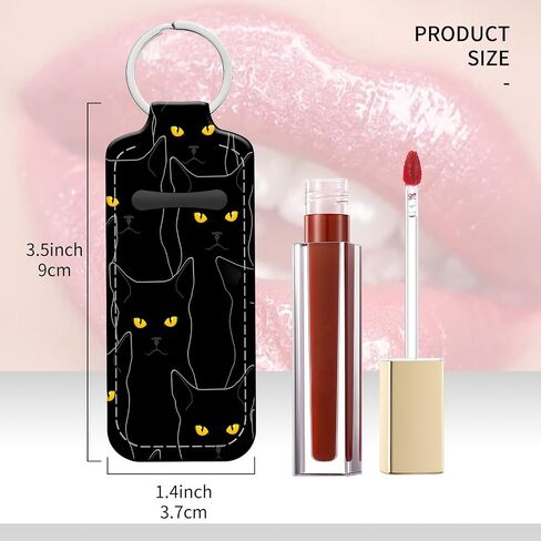 Personalized Lip Balm Holder Keychain, Reusable Leather Chapstick Sleeve - Christmas Gift Idea(Vintage Flowers) in Saudi Arabia