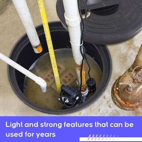 Perforated Sump Basin with Lid Sump Pump Basin 15 * 13 Inch Perforated Sump Pump Bucket with 40 Drilled Holes for Crawl Spaces, Yards, Patios and Driveways in Kuwait