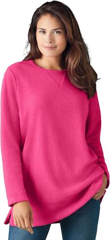 Woman Within Plus Size Sherpa Sweatshirt in Saudi Arabia