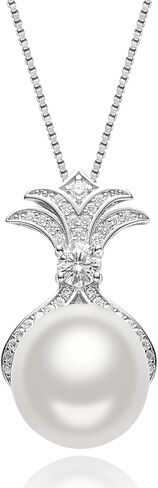 S925 Pure Silver Pearl Necklace, Suitable For Girlfriends And Mothers To Wear. Precious Gift For Women's Anniversaries, Engagements, Birthdays, Valentine's Day, And Christmas in Saudi Arabia
