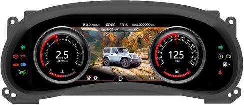 MOOKAKA Meter Cockpit Digital Dash Cluster Easy Installation LCD Screen Driving Car Information Display,for Jeep Wrangler 2010-2017 Speedometer Instrument Upgrade in Saudi Arabia