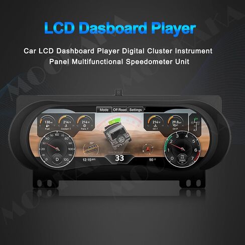 MOOKAKA Meter Cockpit Digital Dash Cluster Easy Installation LCD Screen Driving Car Information Display,for Jeep Wrangler 2010-2017 Speedometer Instrument Upgrade in Saudi Arabia