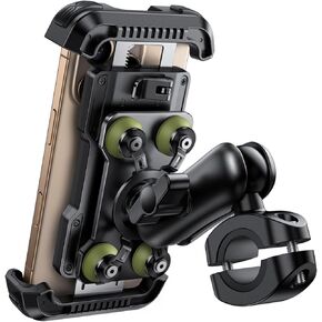 Lamicall Motorcycle Phone Mount Holder - [Dual Vibration Dampener] [720° Adjustment Arm] Motorcycle Cell Phone Holder, Bike Handlebar Phone Mount, for iPhone 16/15/ 14/13 Pro Max, 4.7-6.7" Phones in Kuwait