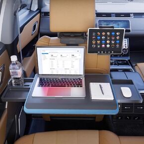 Portable Car Seat Tray Table, Car Backseat Table, Adjustable Seat Back Laptop Desk, Foldable Telescopic Auto Backseat Food Trays Desk, for Working, Writing, Eating, Traveling in Kuwait