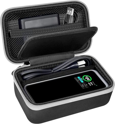 Laptop Power Bank Case for Anker 25000& Prime 27650，Black | Organizes the Power Bank, Small Cables and 100W Charging Base; Larger 150W Charging Base Does Not Fit, Case Only in Kuwait
