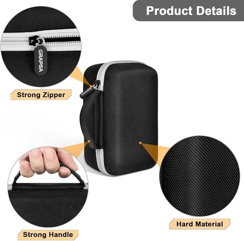 Laptop Power Bank Case for Anker 25000& Prime 27650，Black | Organizes the Power Bank, Small Cables and 100W Charging Base; Larger 150W Charging Base Does Not Fit, Case Only in Kuwait