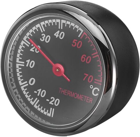 Car Thermometer Steel Core Pointer Dashboard Temperature Gauge for Vehicle Easy Installation for Car Vent Dashboard Accurate Mini Vehicle Scale in Saudi Arabia