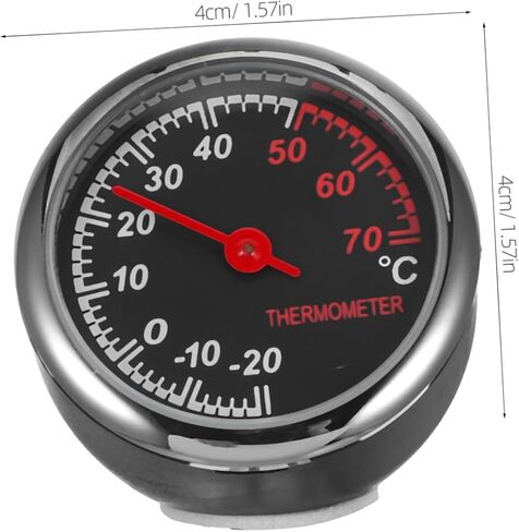 Car Thermometer Steel Core Pointer Dashboard Temperature Gauge for Vehicle Easy Installation for Car Vent Dashboard Accurate Mini Vehicle Scale in Saudi Arabia