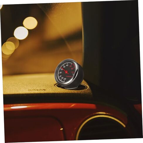 Car Thermometer Steel Core Pointer Dashboard Temperature Gauge for Vehicle Easy Installation for Car Vent Dashboard Accurate Mini Vehicle Scale in Saudi Arabia