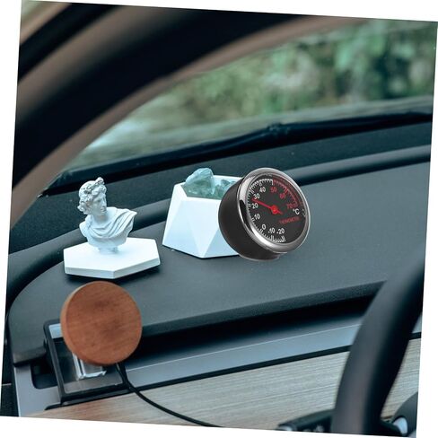Car Thermometer Steel Core Pointer Dashboard Temperature Gauge for Vehicle Easy Installation for Car Vent Dashboard Accurate Mini Vehicle Scale in Saudi Arabia