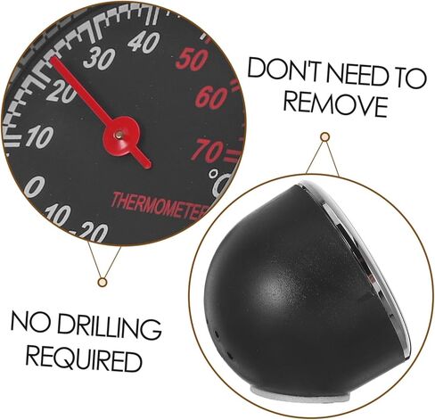 Car Thermometer Steel Core Pointer Dashboard Temperature Gauge for Vehicle Easy Installation for Car Vent Dashboard Accurate Mini Vehicle Scale in Saudi Arabia