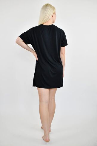 Women's Oversized Viscose from Bamboo Sleep Shirt or Nightgown. Super Soft Breathable Cooling Sleepwear XS-XXL in Saudi Arabia