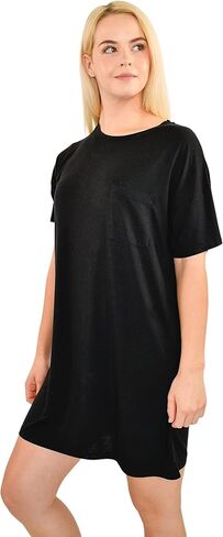 Women's Oversized Viscose from Bamboo Sleep Shirt or Nightgown. Super Soft Breathable Cooling Sleepwear XS-XXL in Saudi Arabia