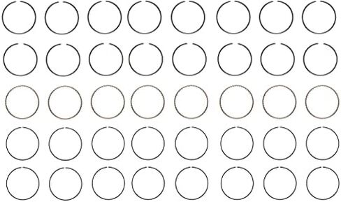 Piston Ring Set - Cast (Size Standard) | Compatible with GM/Chevrolet 283/307 / 324/350 OHV V8 16V Engines in Saudi Arabia