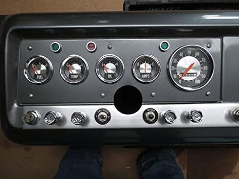 International Harvester Scout 800 Aluminum Dash Gauge Plate for 1966-71 in Saudi Arabia