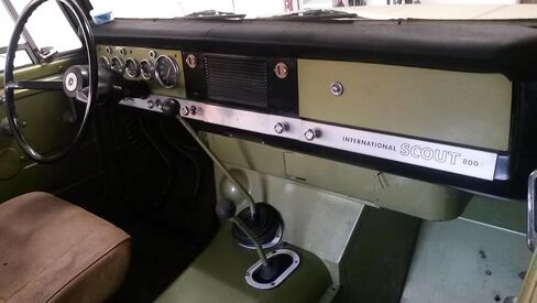 International Harvester Scout 800 Aluminum Dash Gauge Plate for 1966-71 in Saudi Arabia
