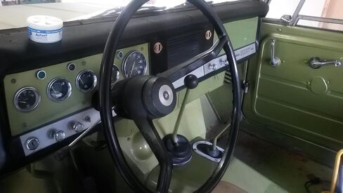 International Harvester Scout 800 Aluminum Dash Gauge Plate for 1966-71 in Saudi Arabia