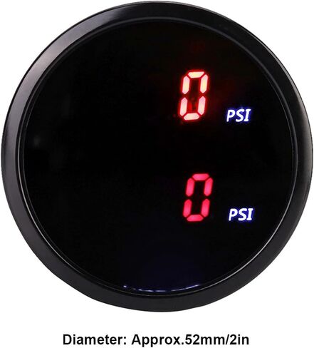 مقياس الهواء ، 2in 52mm DC 12V CAR PSI AIR LEGGE LED in Saudi Arabia