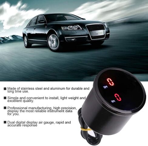 مقياس الهواء ، 2in 52mm DC 12V CAR PSI AIR LEGGE LED in Saudi Arabia