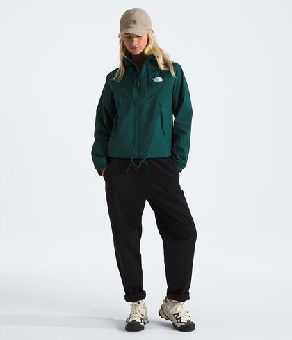 THE NORTH FACE Women's Antora Rain Hoodie, Optic Emerald, Medium in Saudi Arabia