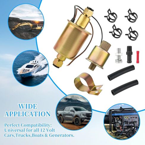 12V Universal Electric Fuel Pump 5-9 PSI 30GPH Gasoline and Diesel Fuel Transfer Pump for Carburetor Engine E8012S E8016S EP12S FD0002 P60430, 6414671 in Saudi Arabia