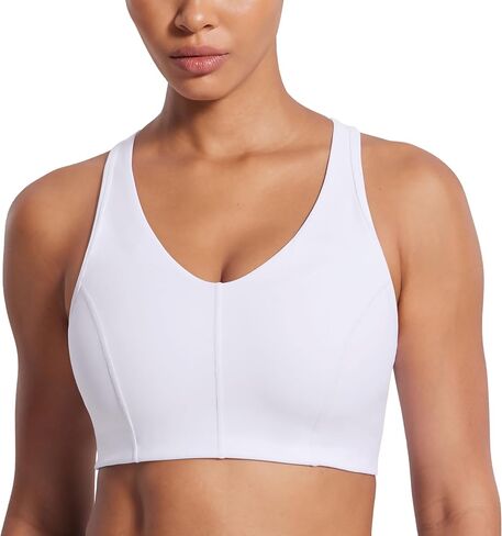 SYROKAN Sports Bras for Women High Supports Built-in Contour Cup Medium-Impact Padded Wireless Training Bra in Saudi Arabia