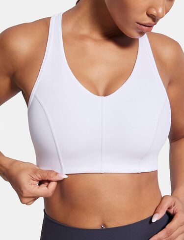 SYROKAN Sports Bras for Women High Supports Built-in Contour Cup Medium-Impact Padded Wireless Training Bra in Saudi Arabia