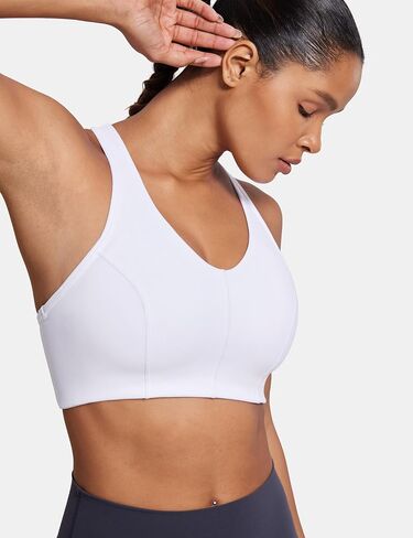 SYROKAN Sports Bras for Women High Supports Built-in Contour Cup Medium-Impact Padded Wireless Training Bra in Saudi Arabia