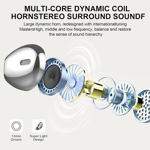 Wireless Earbuds 2024 Bluetooth 5.3 Headphones with 4 Mic HiFi Stereo Sound, Wireless Earphones with Dual LED Display Touch Control, IPX7 Waterproof 40H Playtime Ear Buds for iOS Android, Yellow in Saudi Arabia