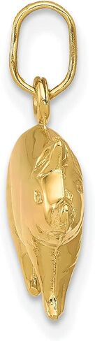 14K Yellow Gold Pig Charm Farm Animal Pendant Jewelry in Saudi Arabia