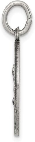 925 Sterling Silver Antiqued Saint Matthew Medal Pendant (L- 0.98 Inch, W- 0.79 Inch) in Saudi Arabia