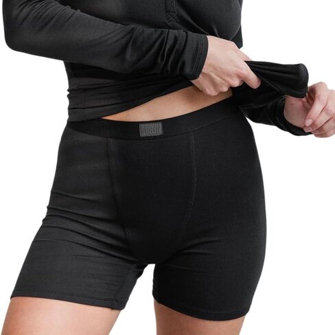 Lunya Soft Modal Rib Boyshort الملابس الداخلية للنساء - بوكسر Seam Seam بدون ارتباط - مصنوع من Tencel Modal و Elastane in Saudi Arabia