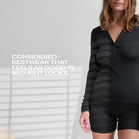 Lunya Soft Modal Rib Boyshort الملابس الداخلية للنساء - بوكسر Seam Seam بدون ارتباط - مصنوع من Tencel Modal و Elastane in Saudi Arabia