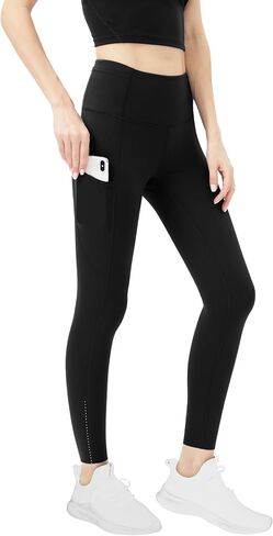 Compression Leggings for Women Yoga 25‘’ Non-See Through - High Waisted Workout Leggings for Women Running Gym Spandex in Saudi Arabia