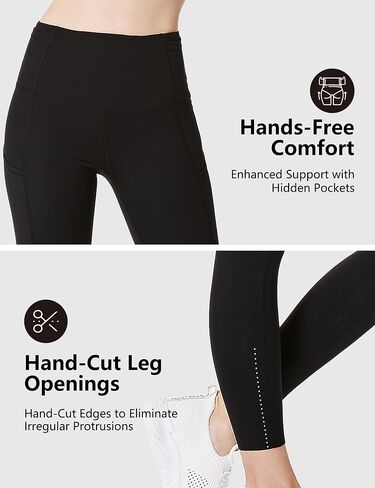 Compression Leggings for Women Yoga 25‘’ Non-See Through - High Waisted Workout Leggings for Women Running Gym Spandex in Saudi Arabia