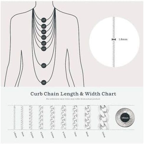 Kezef 2mm 925 Sterling Silver Chain Necklace Men - Curb Diamond Cut -chain chain chain men yeary in 18 kt gold ، rose gold ، netclace - made in italy stail in Kuwait