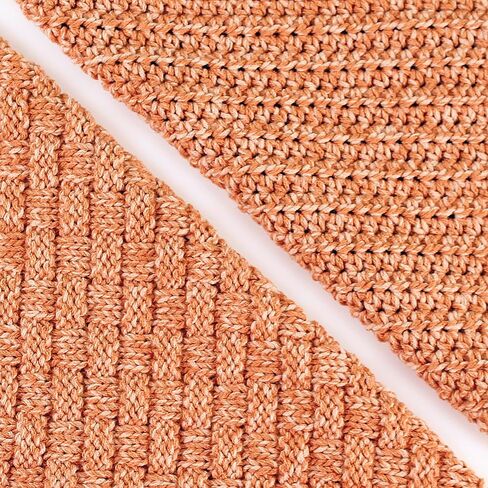 KnitPal Cotton Bliss، مزيج القطن الناعم الحليبي، الوزن الصوفي #4، 4 كرات في كل عبوة (640 ياردة/400 جم) - (شوكولاتة بيضاء) in Kuwait