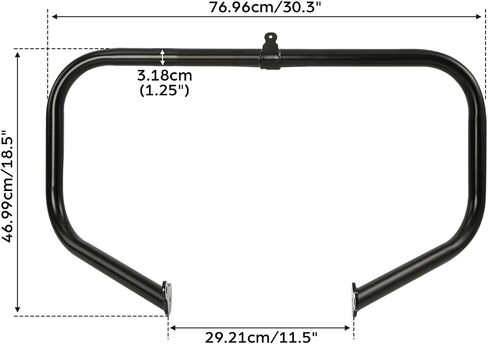 TCMT Highway Engine Guard Crash Bar Lower Vented Leg Fairing with 6.5" Speaker Pods Fit For Harley Touring Road King Road Glide CVO Street Glide 2009-2013 in Saudi Arabia