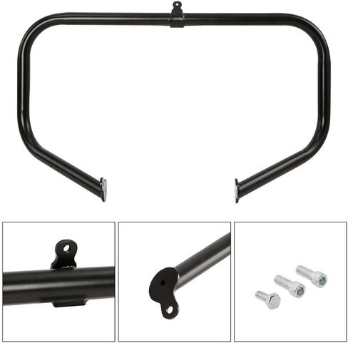 TCMT Highway Engine Guard Crash Bar Lower Vented Leg Fairing with 6.5" Speaker Pods Fit For Harley Touring Road King Road Glide CVO Street Glide 2009-2013 in Saudi Arabia
