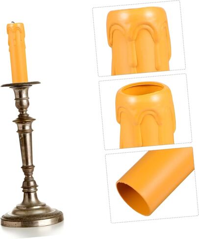 Lifekome 20pcs ديكور رجعية شموع شمعة الأكمام مقبس الأكمام الأكمام البلاستيكية لتعليق الشموع ديكور السائبة in Saudi Arabia
