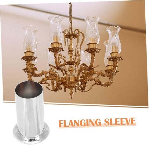 4pcs Iron Candle Chandelier Sleeves Elegant Candle Light Socket Covers for Vintage Fixtures Easy Installation Iron Base Accessory Retro Warm Lighting Decor in Kuwait