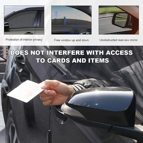 2 PCS Car Window Shades, Stretchy Mesh Front Rear Side Window Sun Shades for Heat Block UV Protection, Universal Breathable SUV Window Screen Covers to Keep Your Cars Cool (SUV, Front) in Saudi Arabia