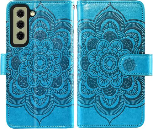 Asuwish Compatible with Samsung Galaxy S21 FE Gaxaly S 21 FE 5G Wallet Case and Tempered Glass Screen Protector Flip Credit Card Holder Cell Phone Cover for Glaxay S21FE5G UW S21FE 21S G5 Women Red in Kuwait