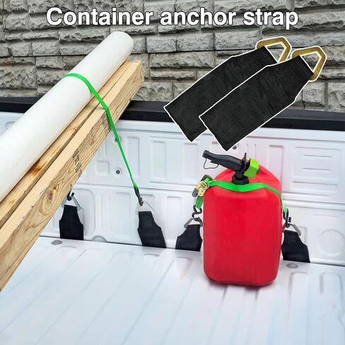 2PCS Bed Buddy Truck Tool 4pk– No Brainer, Secures Your Ratchet Straps, Tie Downs, or Cargo Straps to Your Truck Bed Tailgate in Seconds! 1000LB Working Load for Trucks in Saudi Arabia