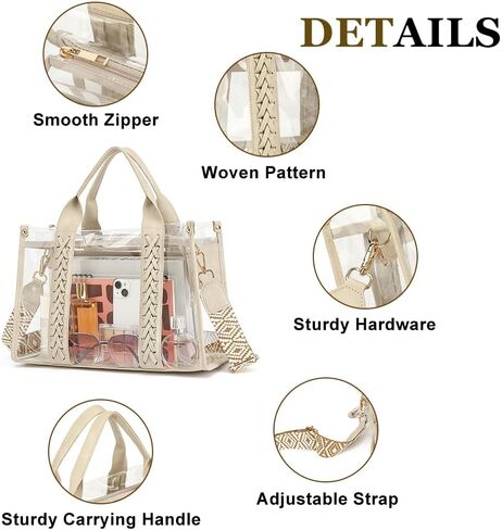 Faime Clear Tote Bag for Women Stadium المعتمد in Kuwait