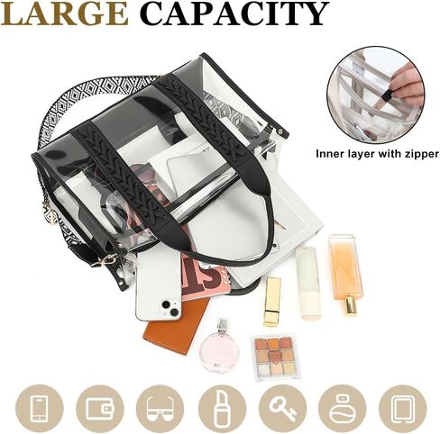 Faime Clear Tote Bag for Women Stadium المعتمد in Kuwait
