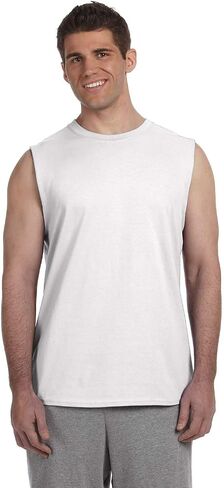 Gildan G270 6.1 oz Ultra Cotton Sleeveless T-Shirt in Saudi Arabia