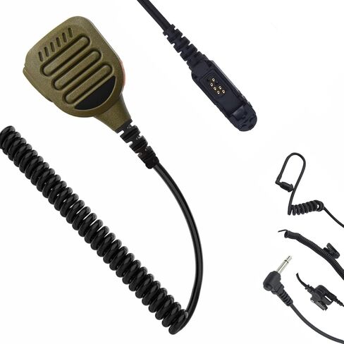 مكبر صوت راديو مقاوم للماء وميكروفون لاسلكي محمول على الكتف مع PTT لـ XPR3000 XPR3000e XPR3300 XPR3300e XPR3500 XPR3500e لون أسمر (XPR-01) in Saudi Arabia